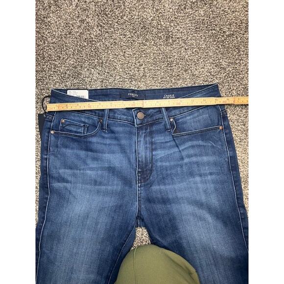 NWT Fidelity Charlie Mid Rise Skinny Jeans W 31 Blue Stretch Denim Made in USA - Picture 7 of 14